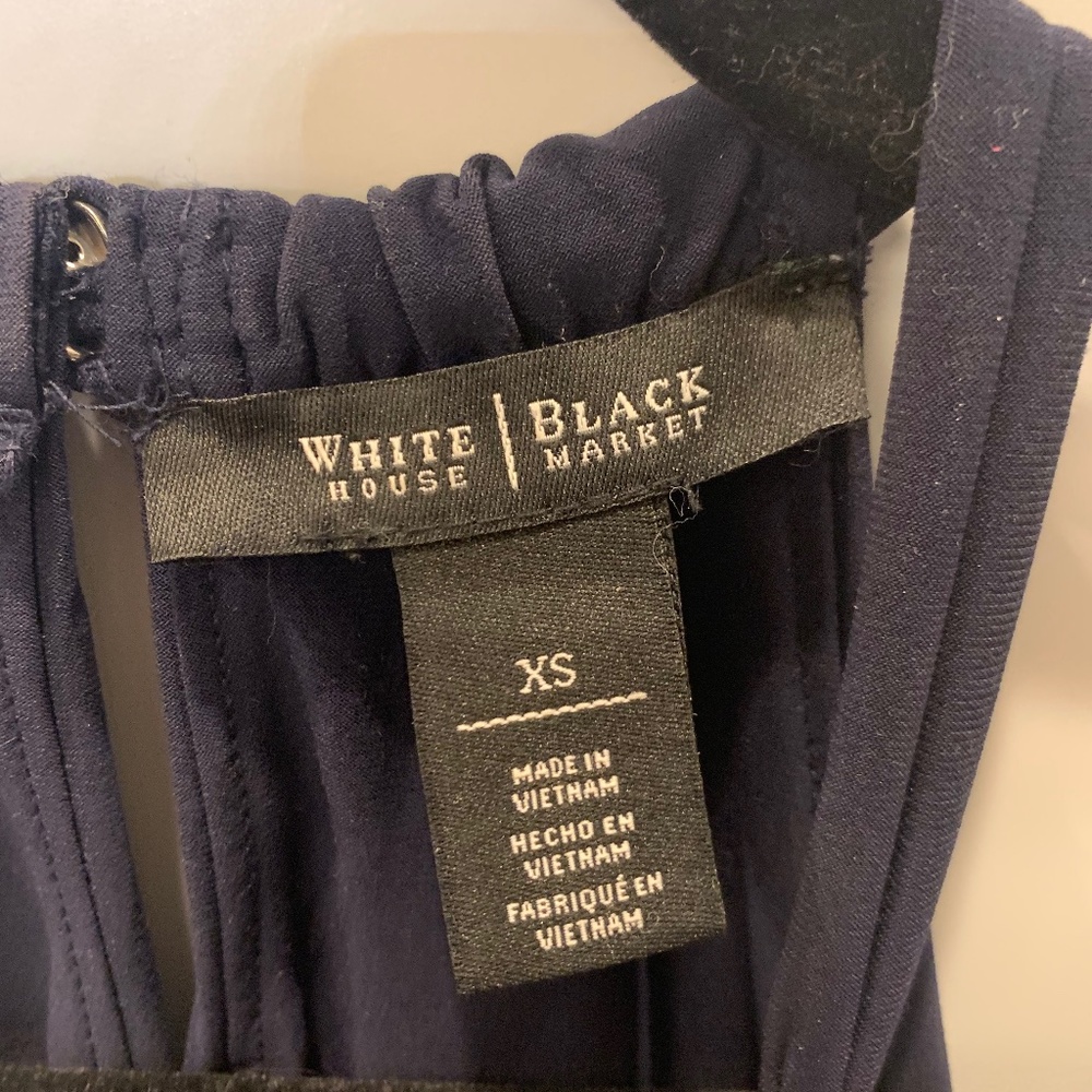Navy Halter Style Top - Picture 4 of 8